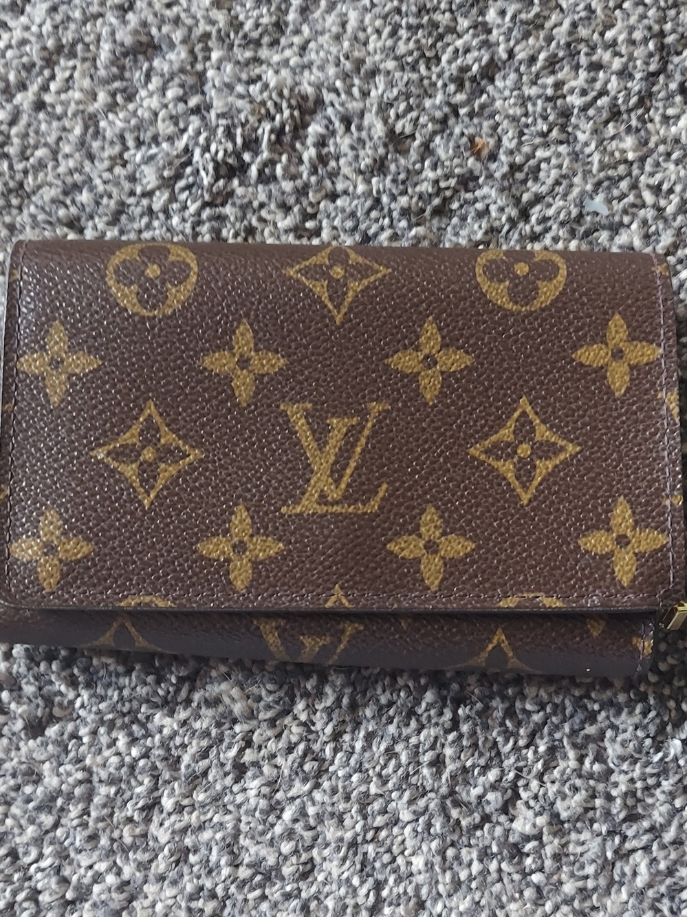 Louis Vuitton Monogram Canvas Fold Wallet in Brown and Gold